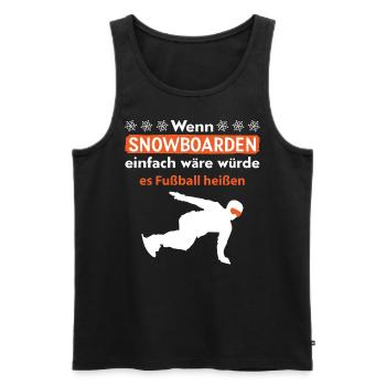 Snowboarder Snowboarden Snowboard - Männer Premium Bio Tank Top - Schwarz - Vorne - Michal (187cm)