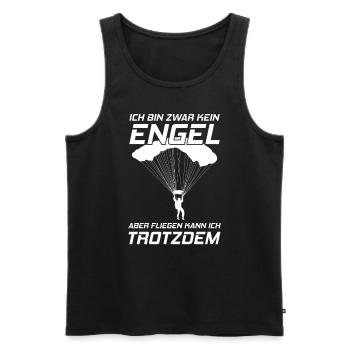 Fallschirmspringen Skydive - Männer Premium Bio Tank Top - Schwarz - Vorne - Michal (187cm)