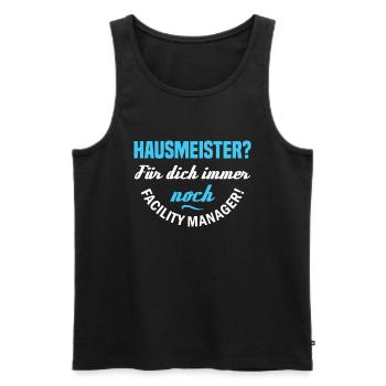 Hausmeister Facility Manager - Männer Premium Bio Tank Top - Schwarz - Vorne - AI Model Male 178 light (178cm)