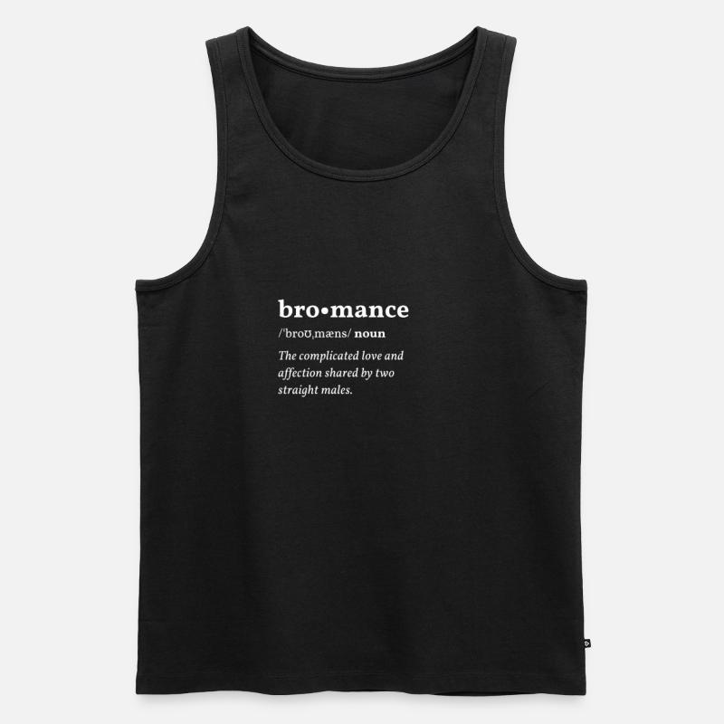 Bromance Clean Edition Black - Männer Premium Bio Tank Top - Schwarz