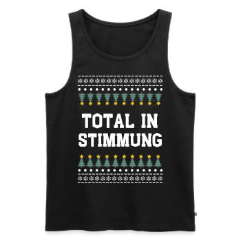 Total in Weihnachtsstimmung - Männer Premium Bio Tank Top - Schwarz - Vorne - Michal (187cm)