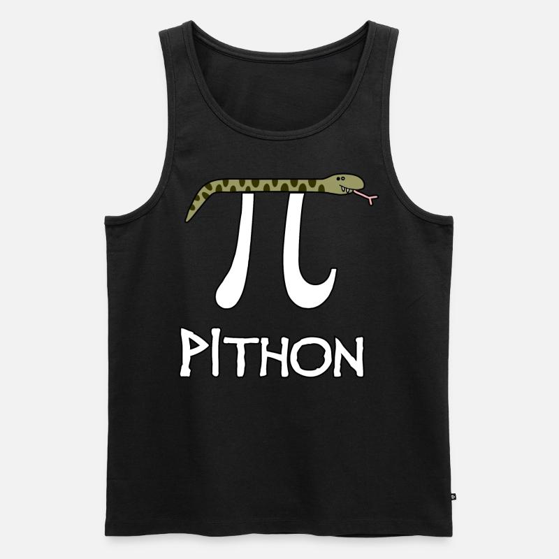 Pithon - Männer Premium Bio Tank Top - Schwarz