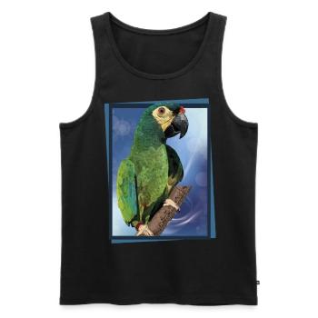 The Maracanã - Men's Premium Organic Tank Top - black - Front - AI Model Male 178 light (178cm)