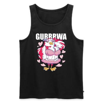 Gurrrwa sexy Polnische Taube lustig humorvoll Wort - Männer Premium Bio Tank Top - Schwarz - Vorne - Michal (187cm)