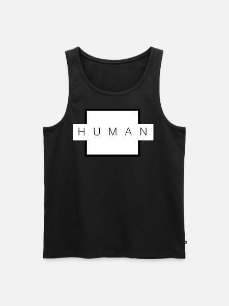 Human Ästhetik Geschenk - Männer Premium Bio Tank Top - Schwarz