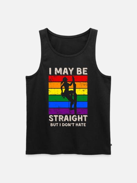 Climbing LGBT Rights - Men's Premium Organic Tank Top - black