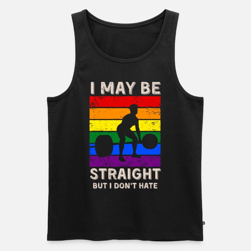 Gewichtheben LGBT-Rechte - Männer Premium Bio Tank Top - Schwarz