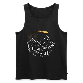 Gliding Flying Glider - Men's Premium Organic Tank Top - black - Front - Michal (187cm)