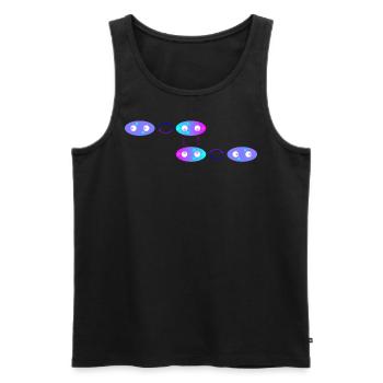 Van der Waals on/off relationship - Men's Premium Organic Tank Top - black - Front - AI Model Male 178 light (178cm)