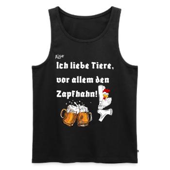 Ich liebe den Zapfhahn - Männer Premium Bio Tank Top - Schwarz - Vorne - AI Model Male 178 light (178cm)