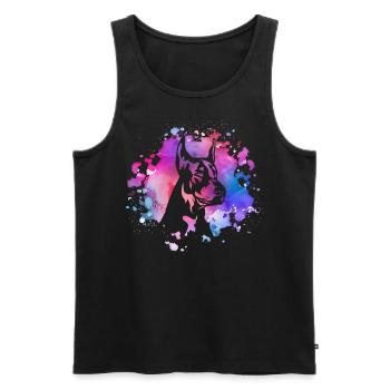 Dobermann-Hundeliebhaber - Männer Premium Bio Tank Top - Schwarz - Vorne - AI Model Male 178 light (178cm)