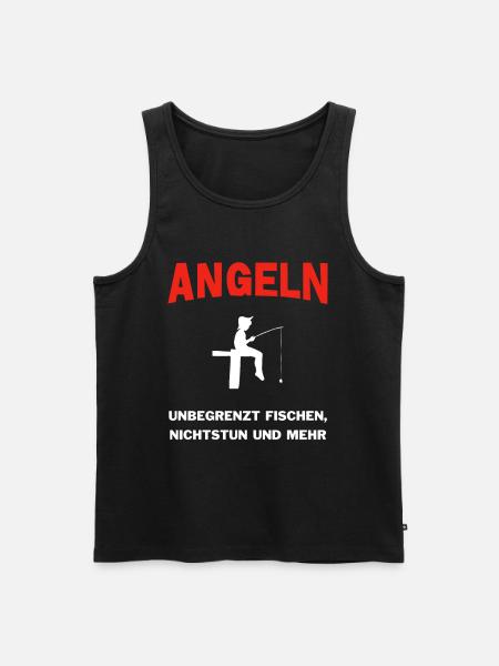 Angeln - Männer Premium Bio Tank Top - Schwarz