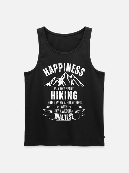 Wandern Malteser - Männer Premium Bio Tank Top - Schwarz