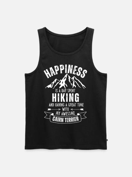 Hiking and Cairn Terrier lover - Men's Premium Organic Tank Top - black