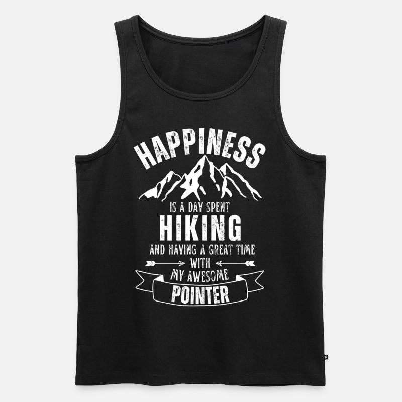 Hiking and Pointer lover - Men's Premium Organic Tank Top - black