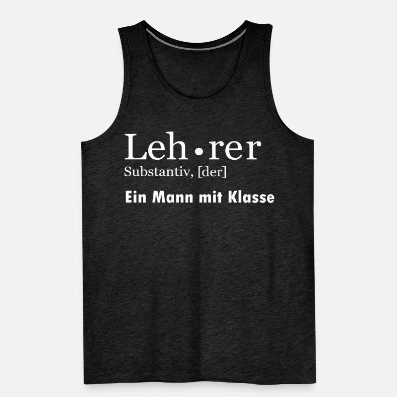 Lehrer ein Mann mit Klasse Männer Premium Bio Tank Top