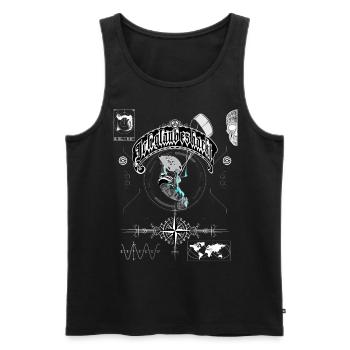 I think it's hacking kiters - Men's Premium Organic Tank Top - black - Front - AI Model Male 178 light (178cm)