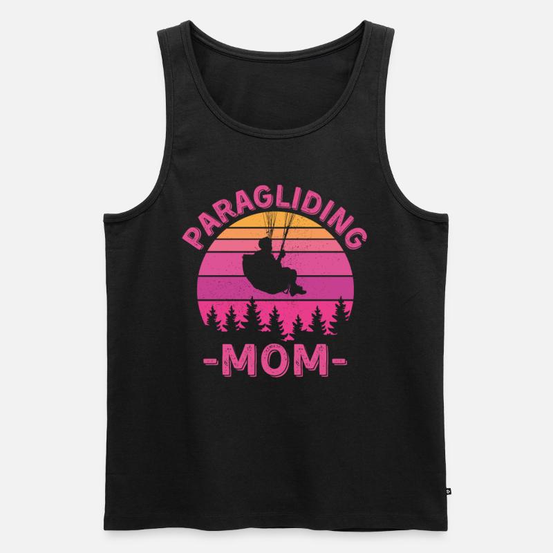 Paragliding Mama - Männer Premium Bio Tank Top - Schwarz