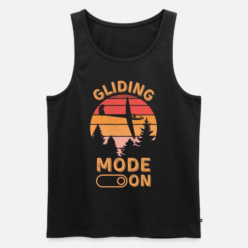 Gleitmodus ein - Männer Premium Bio Tank Top - Schwarz
