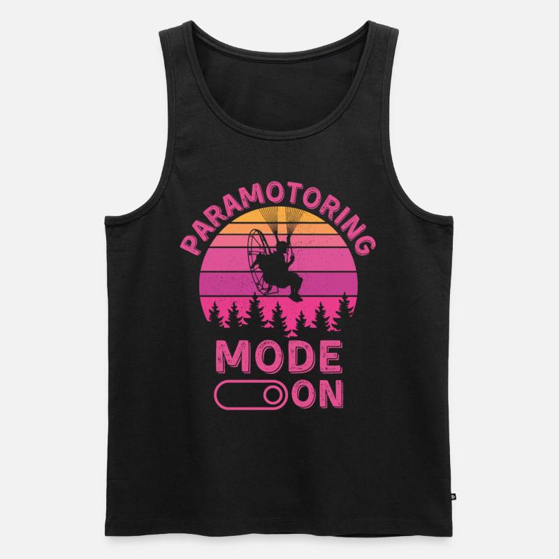 Motorschirm-Modus eingeschaltet - Männer Premium Bio Tank Top - Schwarz
