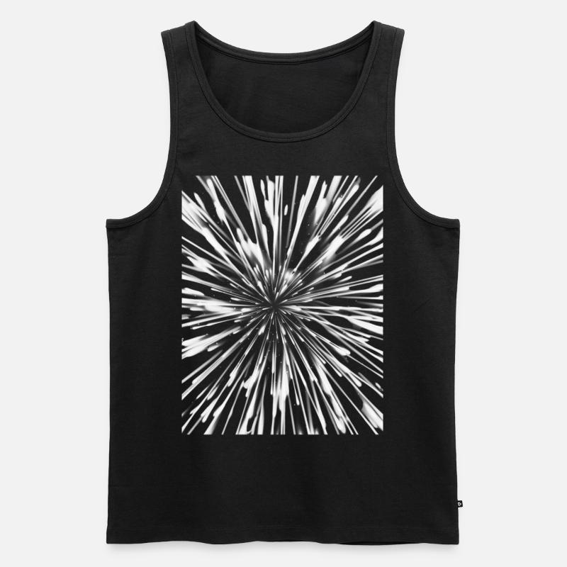 Explosion - Männer Premium Bio Tank Top - Schwarz