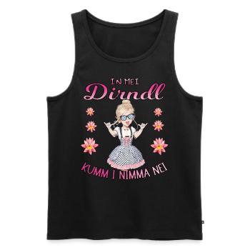 People's Festival In Mei Dirndl Lausmadl Women's Traditional Costumes - Men's Premium Organic Tank Top - black - Front - Michal (187cm)