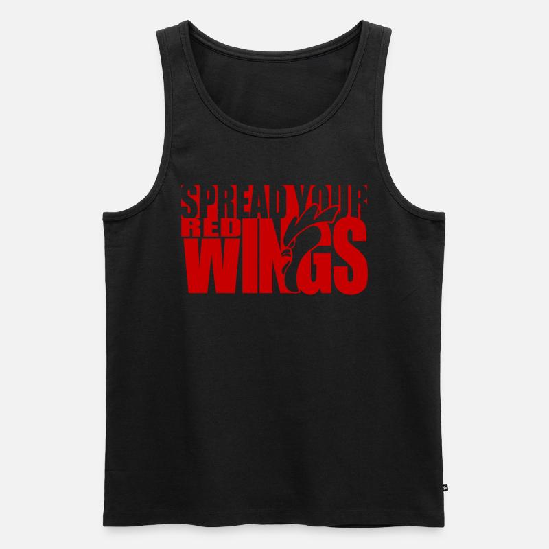 RedWings-Red - Männer Premium Bio Tank Top - Schwarz