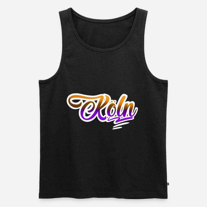 Köln - Männer Premium Bio Tank Top - Schwarz