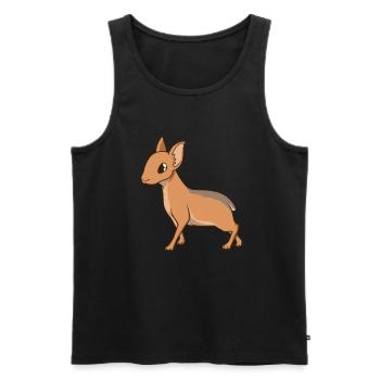 Kawaii Pampashase - Débardeur bio Premium Homme - noir - Devant - Michal (187cm)