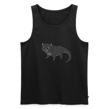 Kawaii Binturong - Men's Premium Organic Tank Top - black - Front - Michal (187cm)