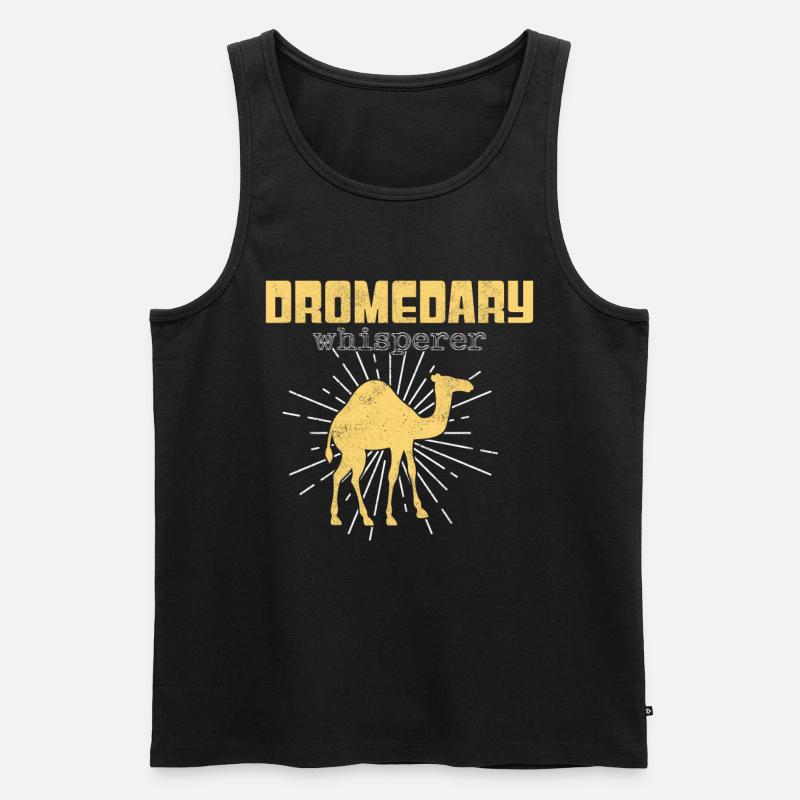 Dromedar Flüsterer - Männer Premium Bio Tank Top - Schwarz
