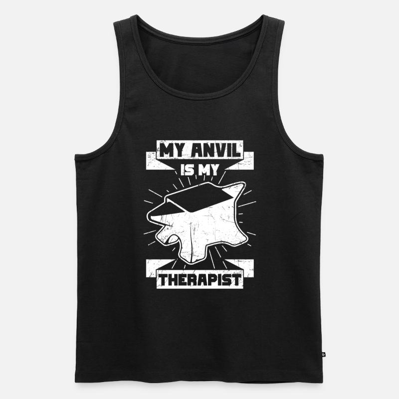 Handwerker Sprüche - Männer Premium Bio Tank Top - Schwarz