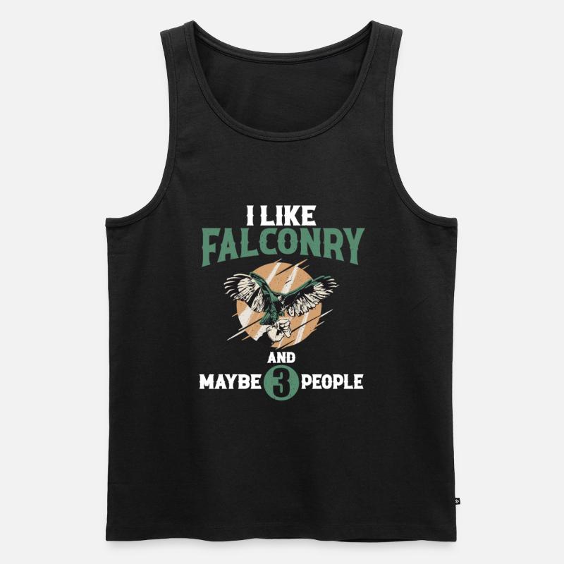 Falkenzucht - Männer Premium Bio Tank Top - Schwarz