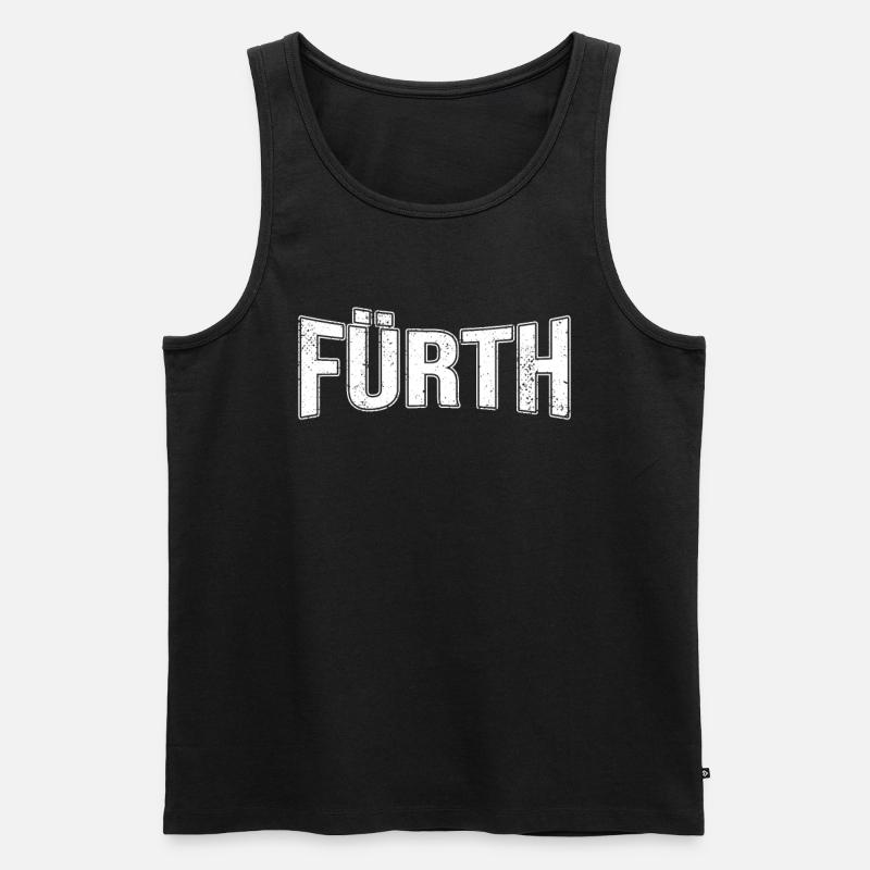 Fürth - Männer Premium Bio Tank Top - Schwarz