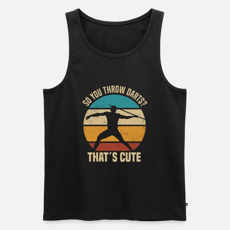 Speerwerfen - Männer Premium Bio Tank Top - Schwarz