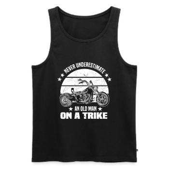 Triker gift idea | Trikes Trike Hobby Motorcycle - Men's Premium Organic Tank Top - black - Front - AI Model Male 178 light (178cm)