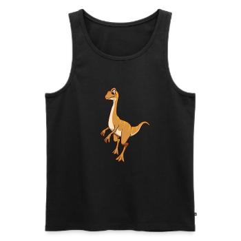 Kawaii Gallimimus - Débardeur bio Premium Homme - noir - Devant - Michal (187cm)