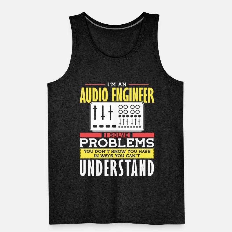 Audio Engineer Solve Problem Tontechniker Männer Premium Bio Tank Top