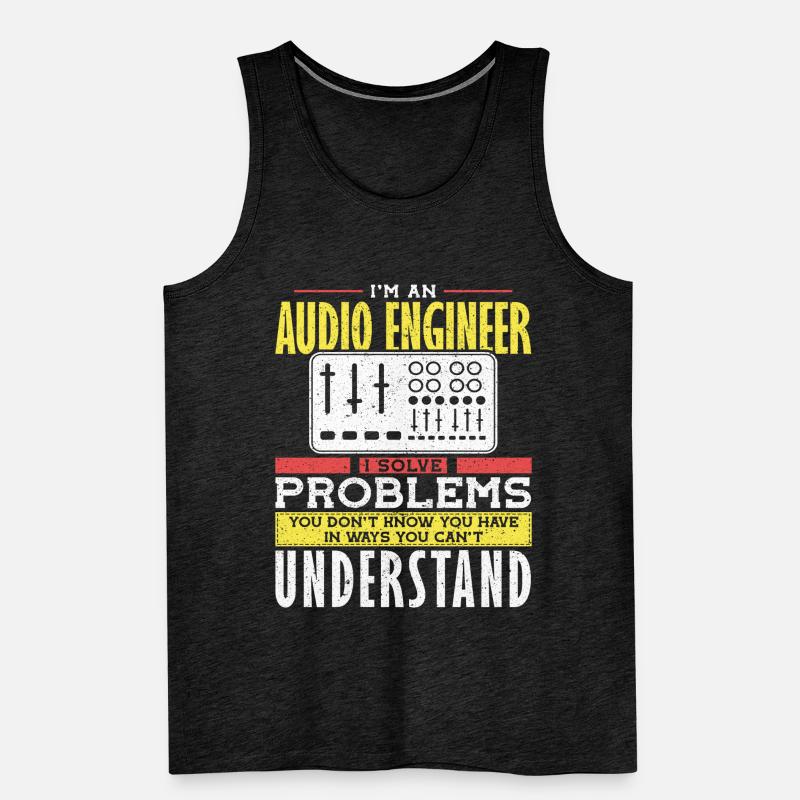 Audio Engineer Solve Problem Tontechniker Männer Premium Bio Tank Top
