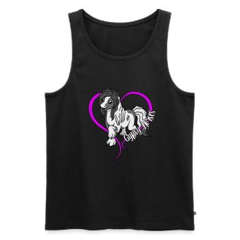 Horse lovers - Tinker - Men's Premium Organic Tank Top - black - Front - AI Model Male 178 light (178cm)