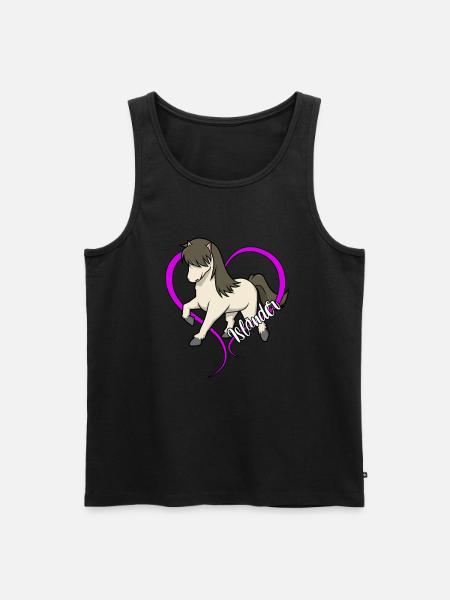 Pferdeliebhaber - Isländer - Männer Premium Bio Tank Top - Schwarz