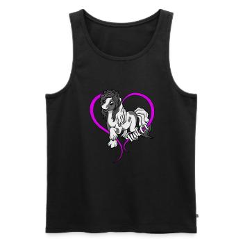 Horse lovers - Tinker - Men's Premium Organic Tank Top - black - Front - AI Model Male 178 light (178cm)