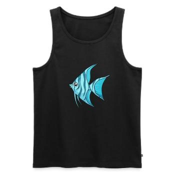 Kawaii Scalar - Débardeur bio Premium Homme - noir - Devant - Michal (187cm)