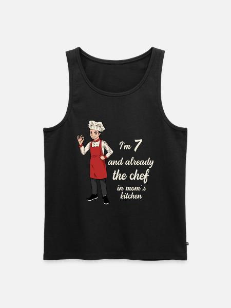 I' - Young Chef - Men's Premium Organic Tank Top - black
