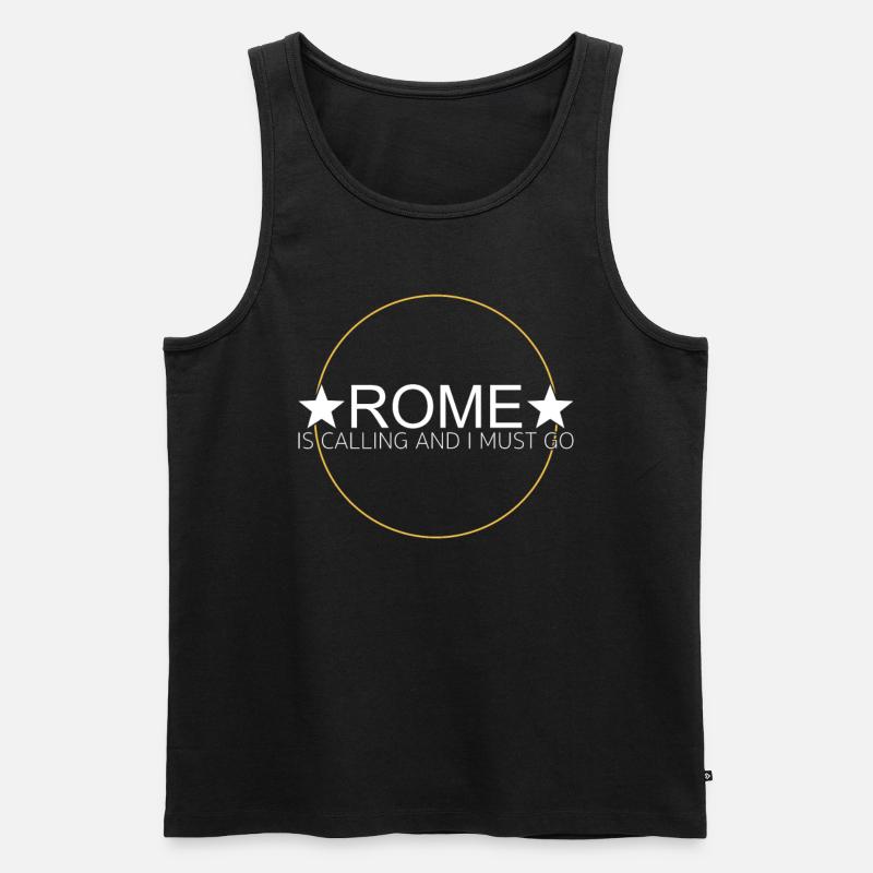 Rom Spruch - Männer Premium Bio Tank Top - Schwarz
