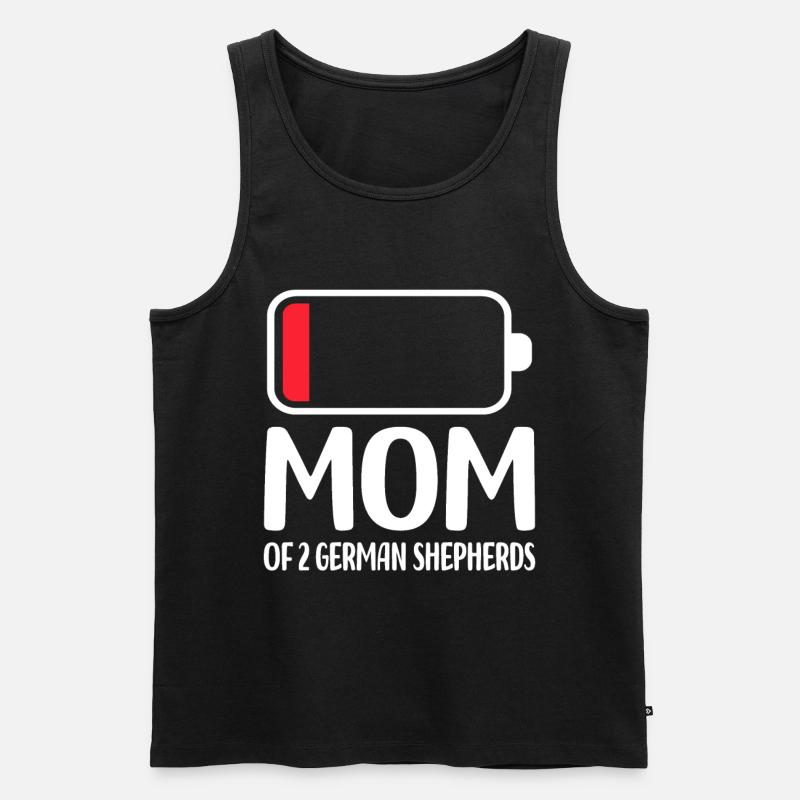 Schäferhunde - Männer Premium Bio Tank Top - Schwarz