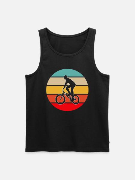 BMX retro - Men's Premium Organic Tank Top - black