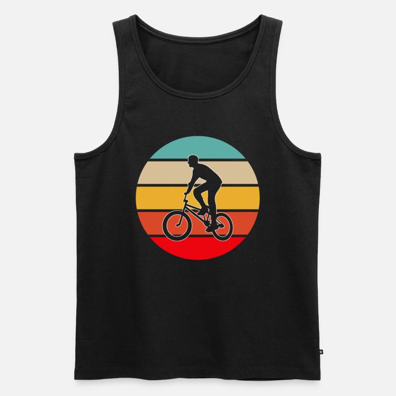 BMX retro - Men's Premium Organic Tank Top - black