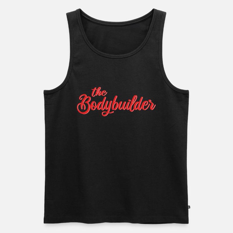 Der Bodybuilder - Männer Premium Bio Tank Top - Schwarz