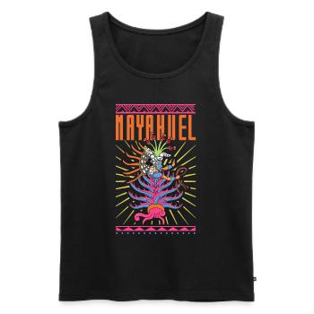 Aztec Earth Goddess - Mayahuel - Men's Premium Organic Tank Top - black - Front - AI Model Male 178 light (178cm)